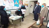 بازدید بخشدار شهر ایوان کی از مرکز واکسیناسیون کووید 19 این شهر